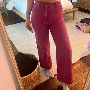 BDG Pink High & Wide Jeans